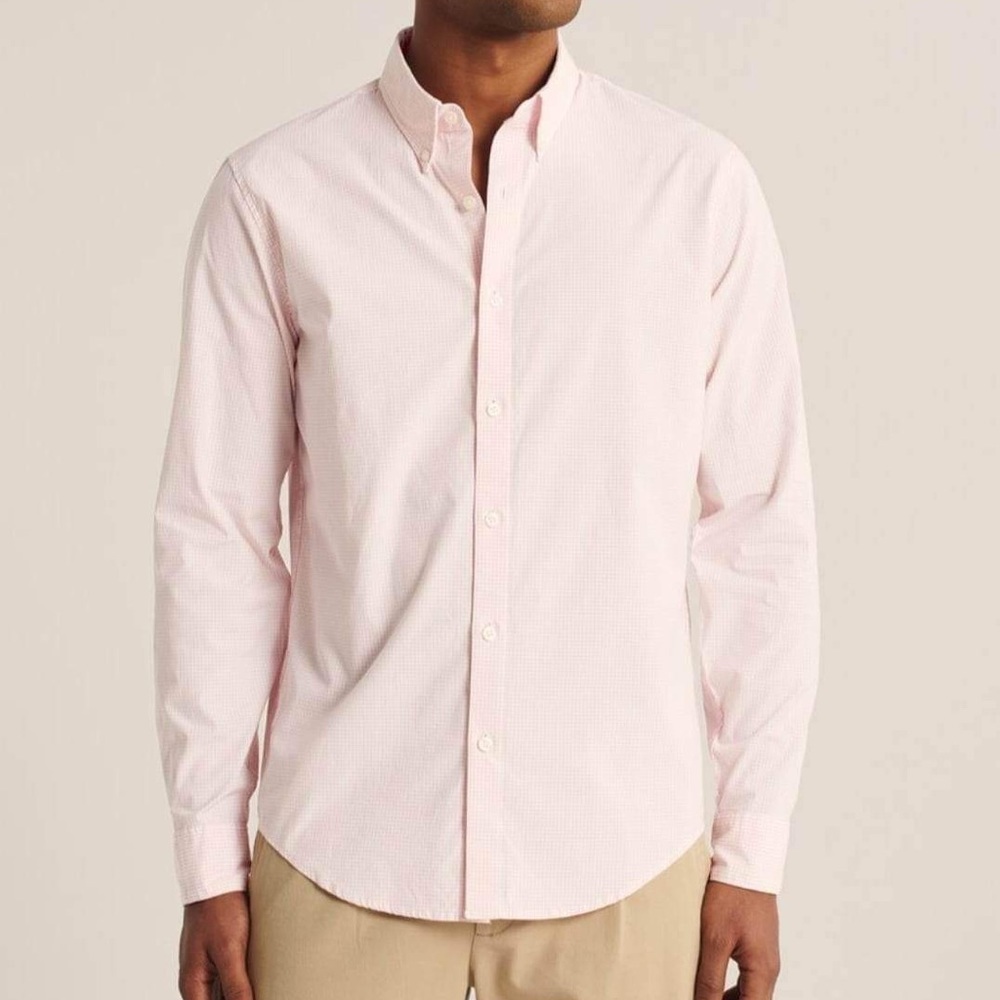 Abercrombie and Fitch Poplin Button Up shirt size XL NWT - Picture 5 of 12